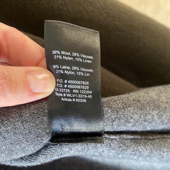 Babaton Cardigan Green and Gray Shawl Collar - Picture 5 of 7